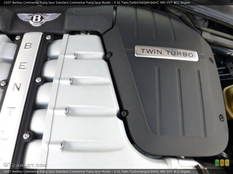 6.0L Twin-Turbocharged DOHC 48V VVT W12 Engine for the 2007 Bentley Continental Flying Spur #77054365