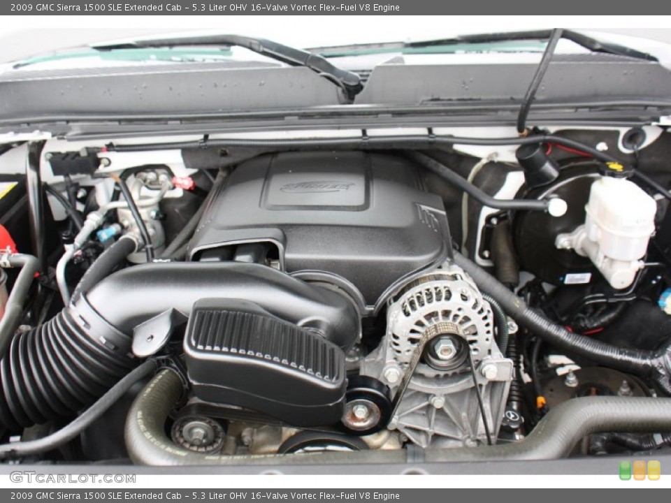 5.3 Liter OHV 16-Valve Vortec Flex-Fuel V8 Engine for the 2009 GMC Sierra 1500 #77078150