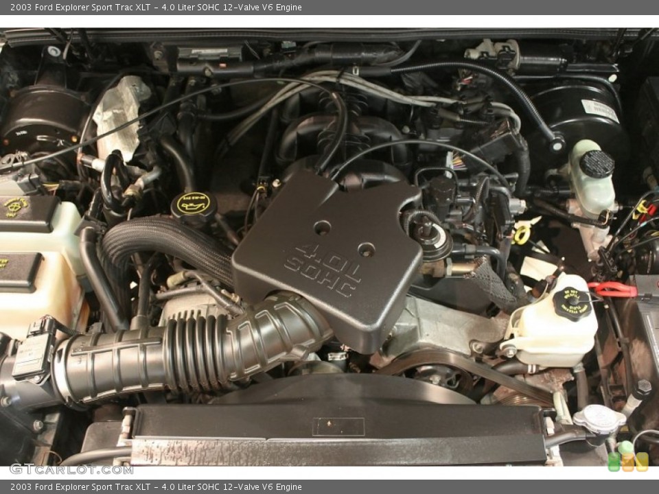 4.0 Liter SOHC 12-Valve V6 2003 Ford Explorer Sport Trac Engine