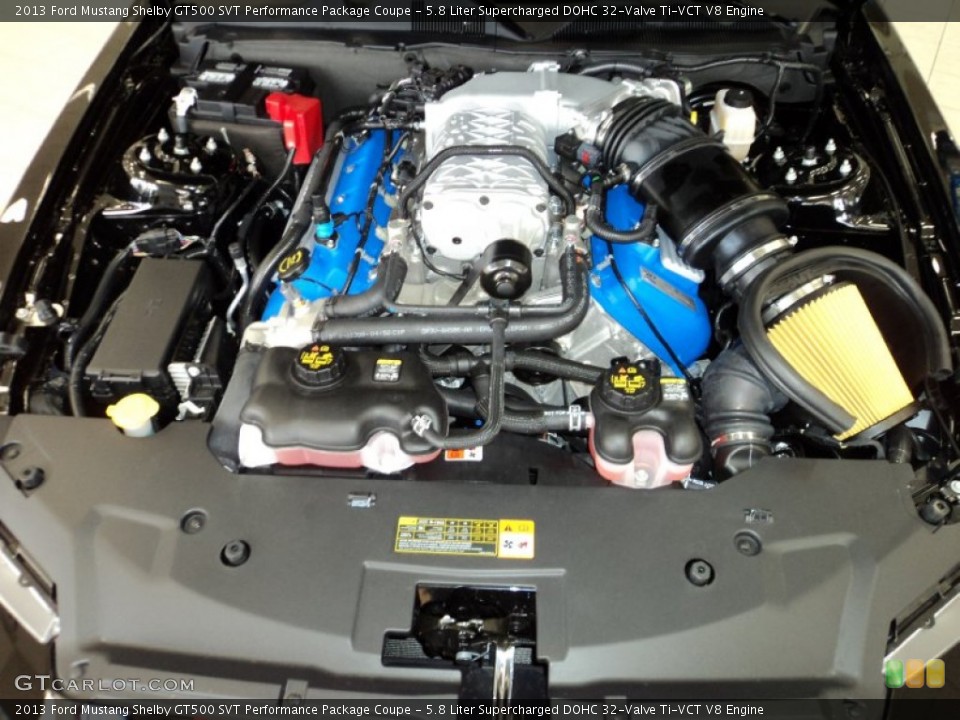 5.8 Liter Supercharged DOHC 32-Valve Ti-VCT V8 Engine for the 2013 Ford Mustang #77086715