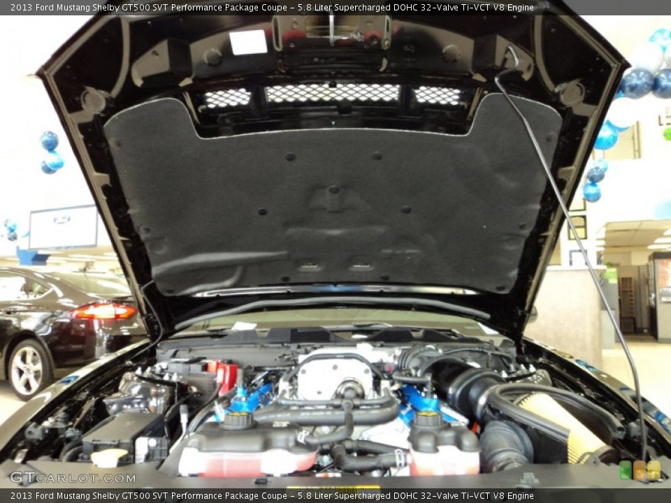 5.8 Liter Supercharged DOHC 32-Valve Ti-VCT V8 Engine for the 2013 Ford Mustang #77086756