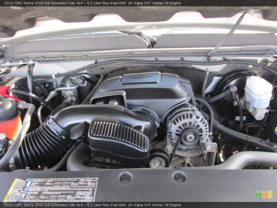 6.2 Liter Flex-Fuel OHV 16-Valve VVT Vortec V8 Engine for the 2010 GMC Sierra 1500 #77092127