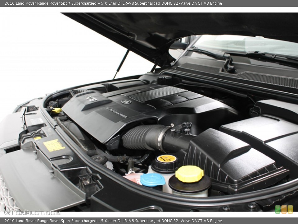 5.0 Liter DI LR-V8 Supercharged DOHC 32-Valve DIVCT V8 Engine for the 2010 Land Rover Range Rover Sport #77106352