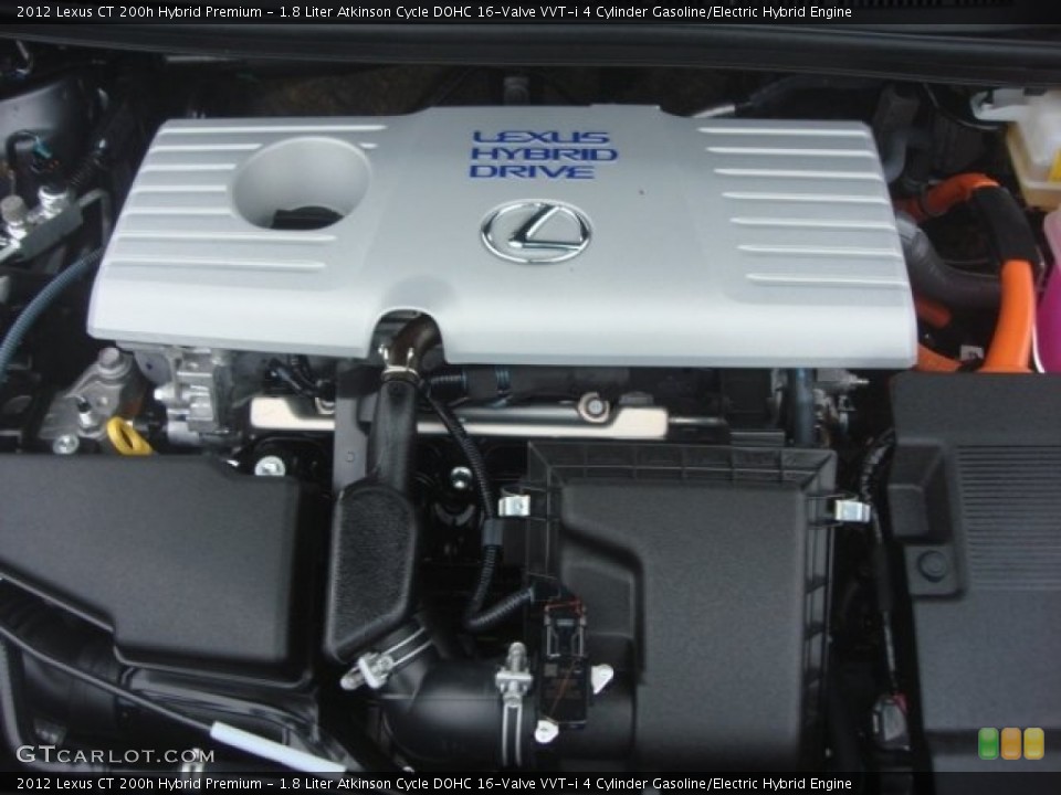 1.8 Liter Atkinson Cycle DOHC 16-Valve VVT-i 4 Cylinder Gasoline/Electric Hybrid Engine for the 2012 Lexus CT #77117719