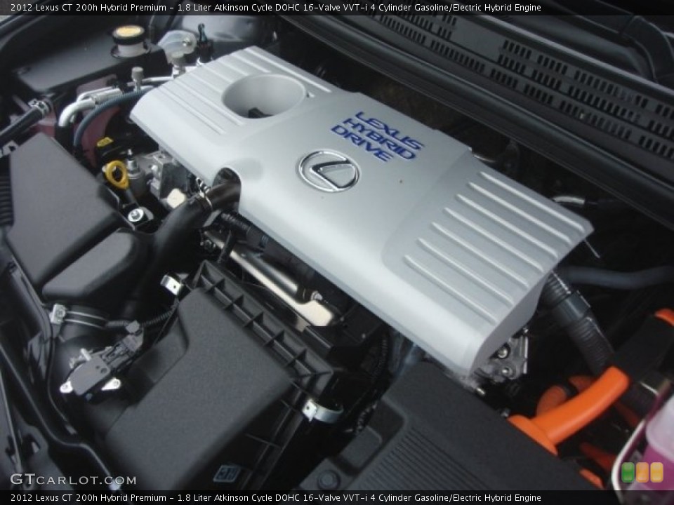 1.8 Liter Atkinson Cycle DOHC 16-Valve VVT-i 4 Cylinder Gasoline/Electric Hybrid Engine for the 2012 Lexus CT #77117732