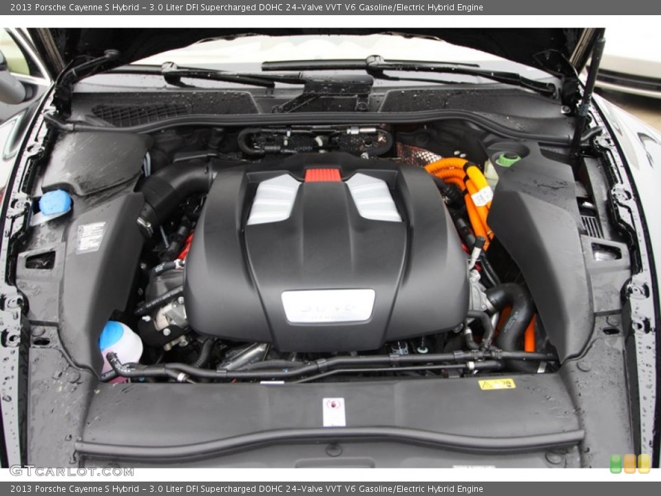 3.0 Liter DFI Supercharged DOHC 24-Valve VVT V6 Gasoline/Electric Hybrid Engine for the 2013 Porsche Cayenne #77121632