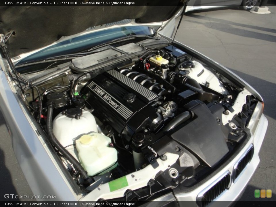 3.2 Liter DOHC 24-Valve Inline 6 Cylinder 1999 BMW M3 Engine