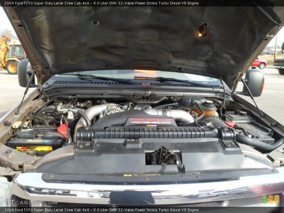 6.0 Liter OHV 32-Valve Power Stroke Turbo Diesel V8 Engine for the 2004 Ford F250 Super Duty #77138855