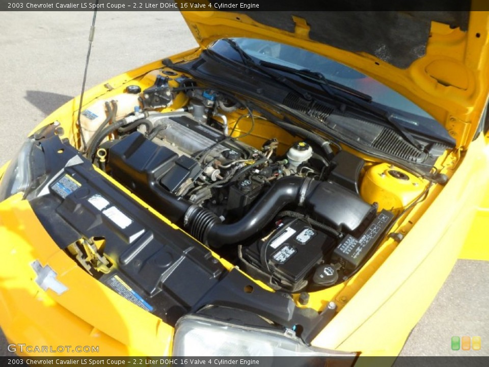 2.2 Liter DOHC 16 Valve 4 Cylinder Engine for the 2003 Chevrolet Cavalier #77143154