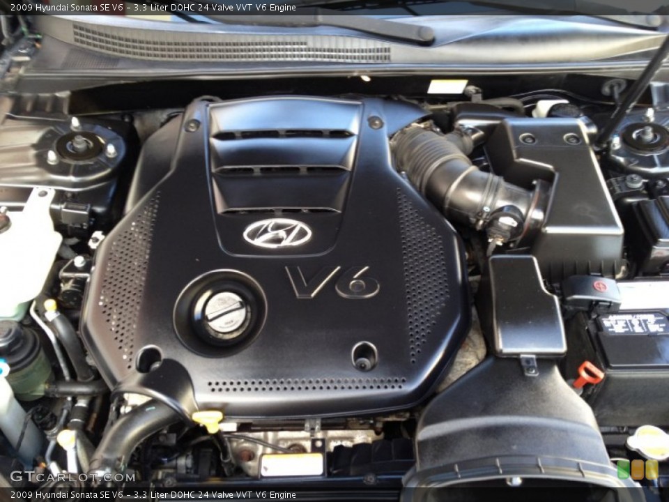 3.3 Liter DOHC 24 Valve VVT V6 Engine for the 2009 Hyundai Sonata #77144783