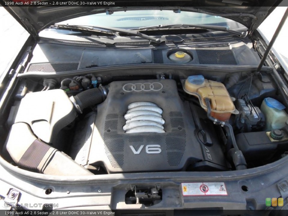 2.8 Liter DOHC 30-Valve V6 1998 Audi A6 Engine