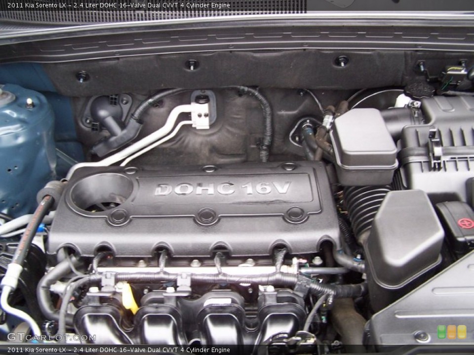 2.4 Liter DOHC 16-Valve Dual CVVT 4 Cylinder Engine for the 2011 Kia Sorento #77152196