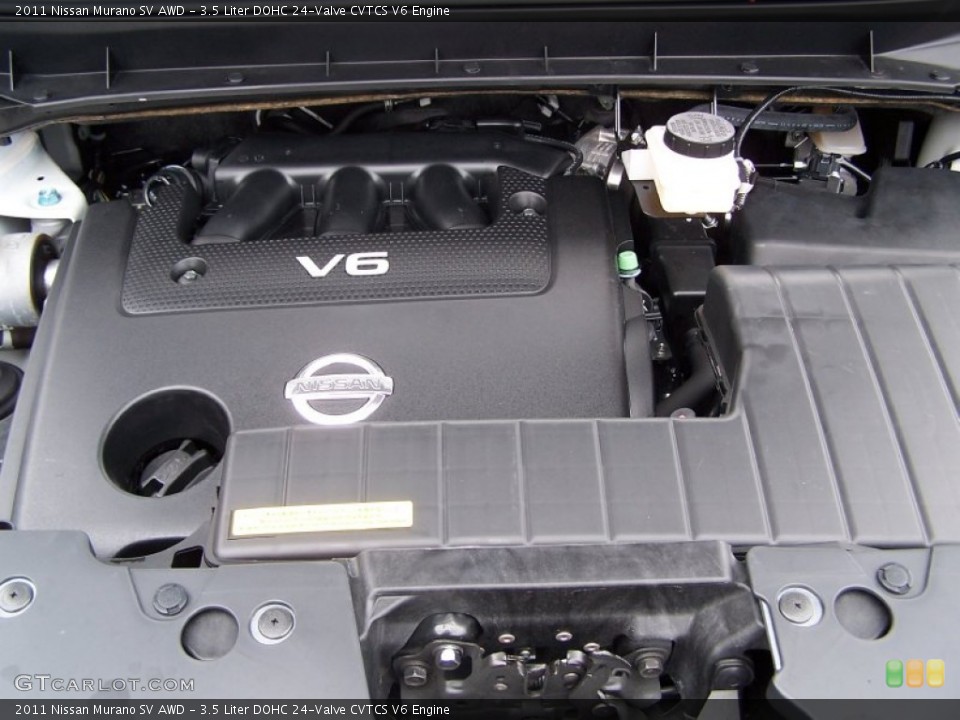3.5 Liter DOHC 24-Valve CVTCS V6 Engine for the 2011 Nissan Murano #77152922