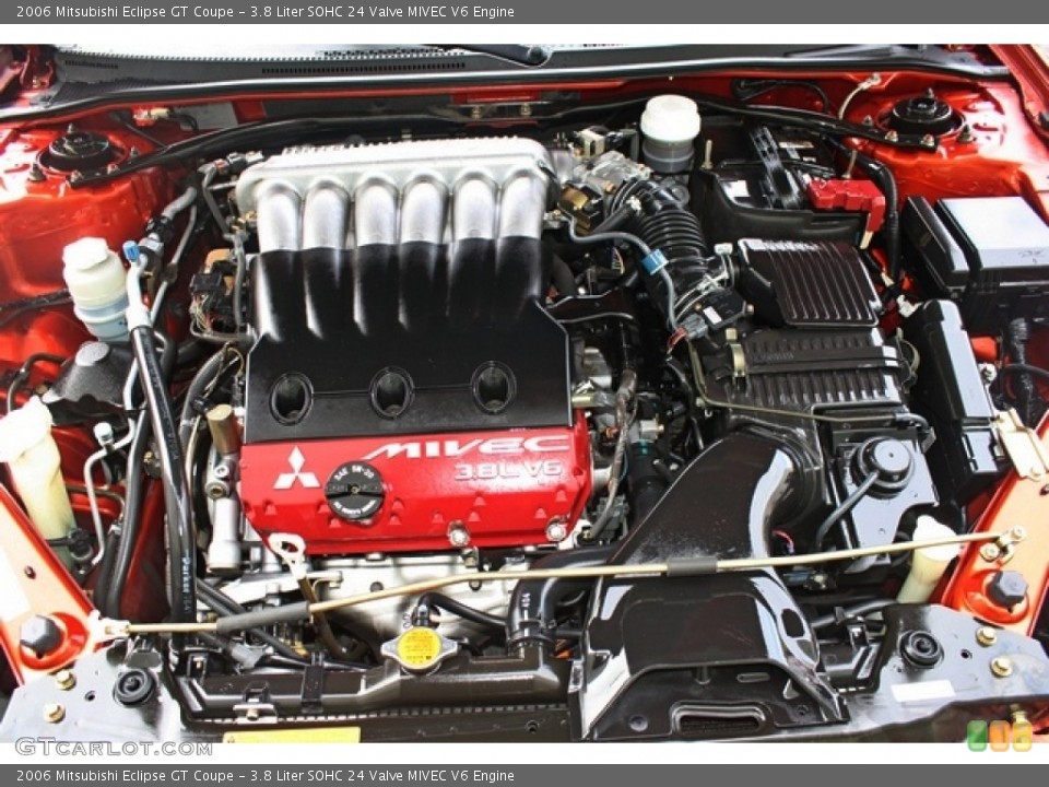 3.8 Liter SOHC 24 Valve MIVEC V6 Engine for the 2006 Mitsubishi Eclipse #77154494