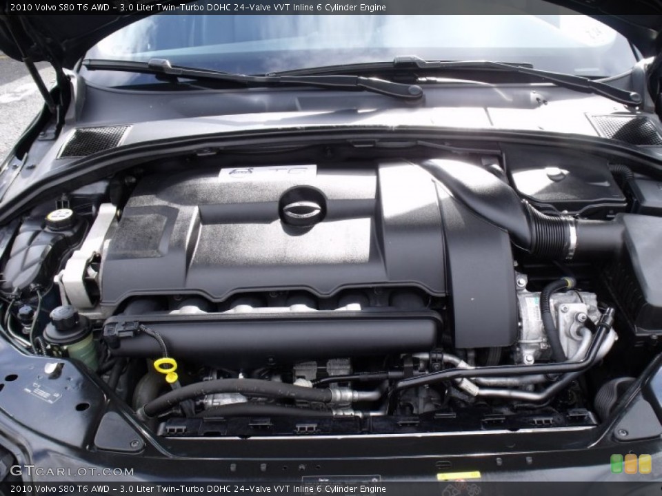 3.0 Liter Twin-Turbo DOHC 24-Valve VVT Inline 6 Cylinder Engine for the 2010 Volvo S80 #77164448