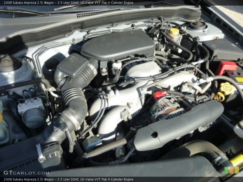 2.5 Liter SOHC 16-Valve VVT Flat 4 Cylinder Engine for the 2008 Subaru Impreza #77164565
