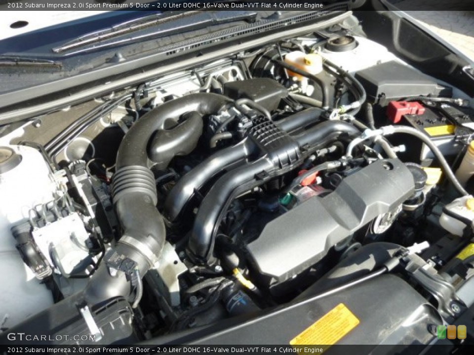 2.0 Liter DOHC 16-Valve Dual-VVT Flat 4 Cylinder Engine for the 2012 Subaru Impreza #77164745