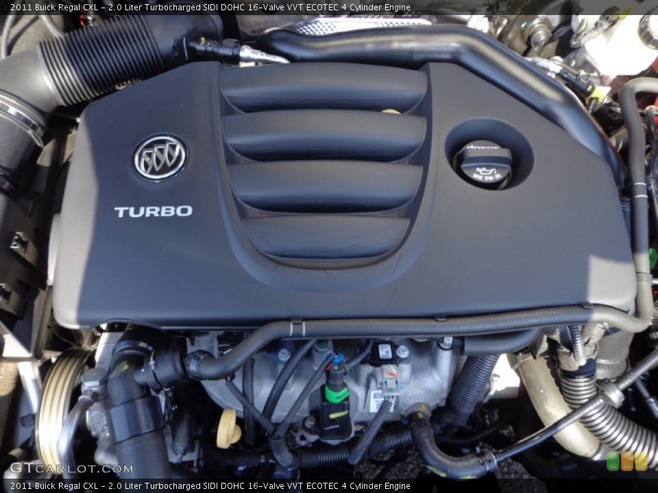 2.0 Liter Turbocharged SIDI DOHC 16-Valve VVT ECOTEC 4 Cylinder Engine for the 2011 Buick Regal #77171303