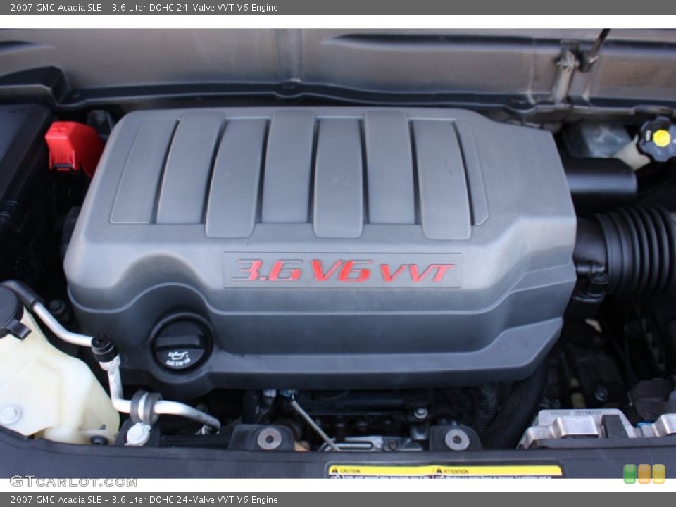 3.6 Liter DOHC 24-Valve VVT V6 2007 GMC Acadia Engine