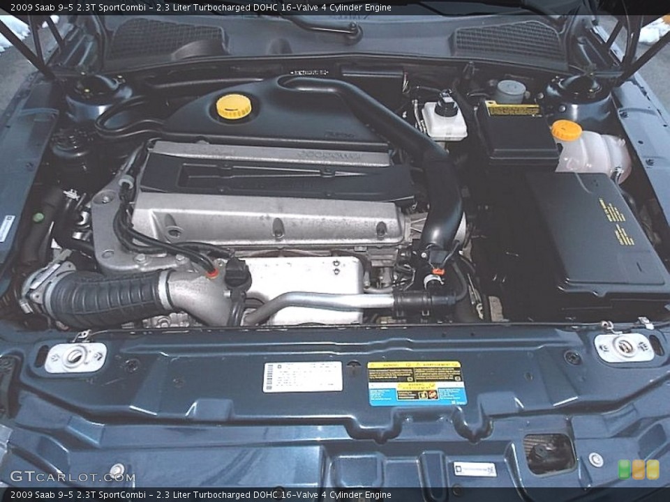 2.3 Liter Turbocharged DOHC 16-Valve 4 Cylinder Engine for the 2009 Saab 9-5 #77203481