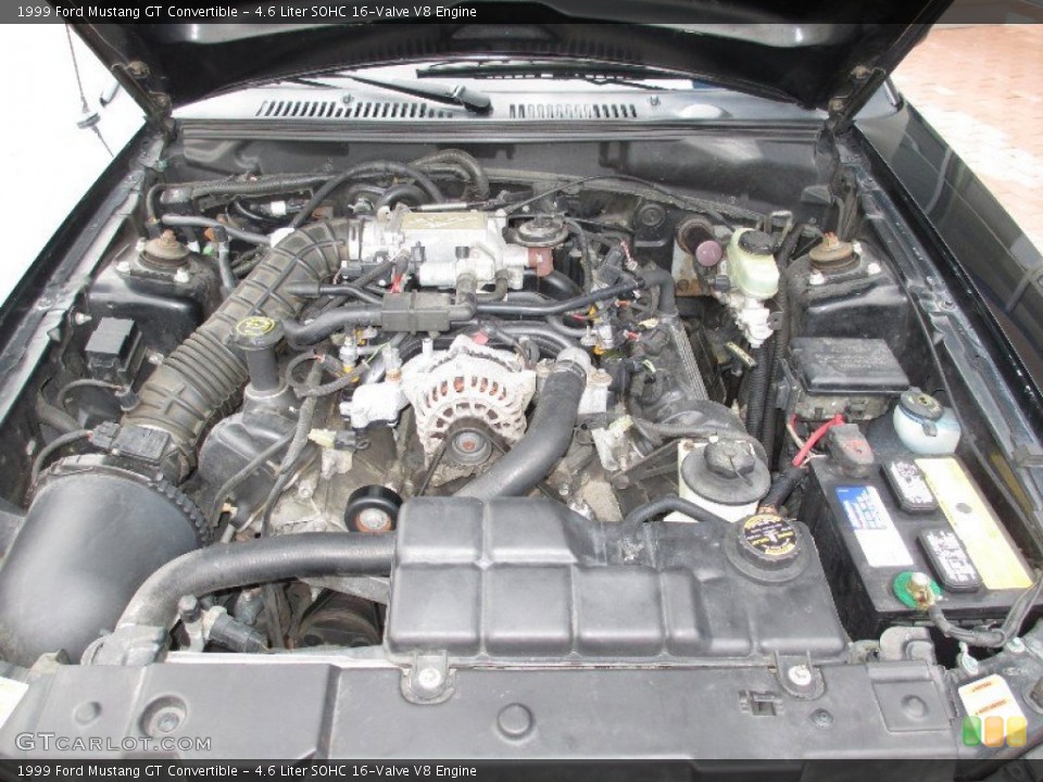 4.6 Liter SOHC 16-Valve V8 Engine for the 1999 Ford Mustang #77210217