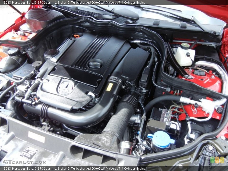 1.8 Liter DI Turbocharged DOHC 16-Valve VVT 4 Cylinder Engine for the 2013 Mercedes-Benz C #77210384