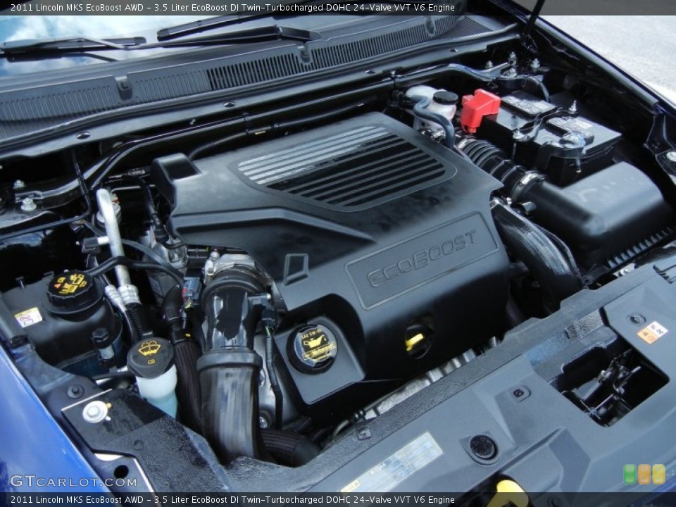 3.5 Liter EcoBoost DI Twin-Turbocharged DOHC 24-Valve VVT V6 2011 Lincoln MKS Engine