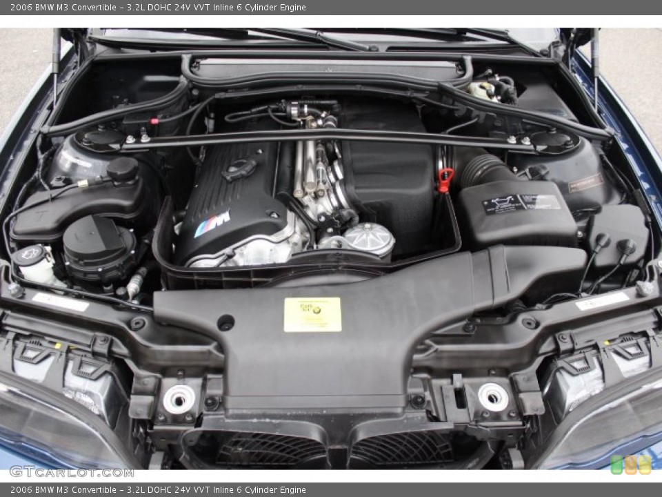 3.2L DOHC 24V VVT Inline 6 Cylinder 2006 BMW M3 Engine