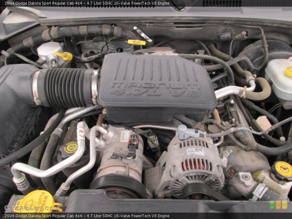 4.7 Liter SOHC 16-Valve PowerTech V8 Engine for the 2004 Dodge Dakota #77232533