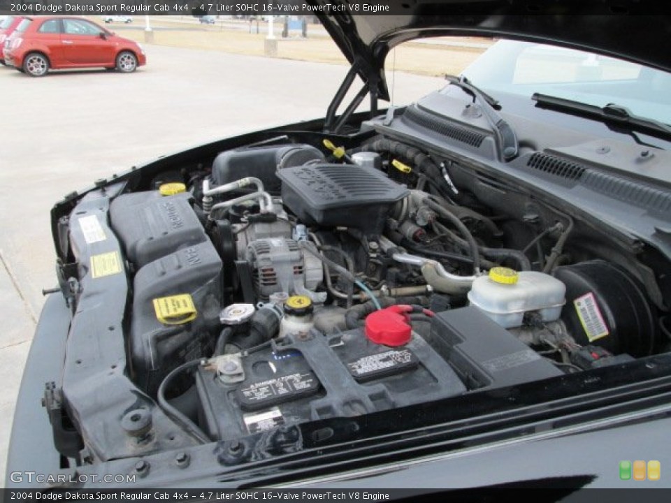 4.7 Liter SOHC 16-Valve PowerTech V8 Engine for the 2004 Dodge Dakota #77232587