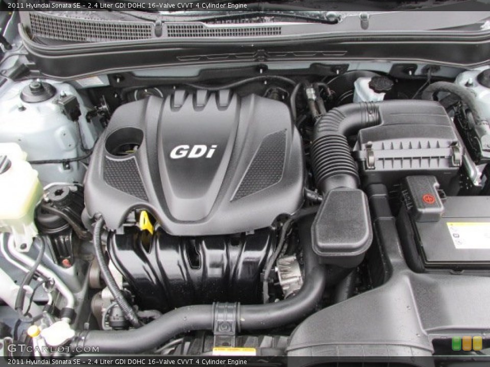 2.4 Liter GDI DOHC 16-Valve CVVT 4 Cylinder Engine for the 2011 Hyundai Sonata #77257174