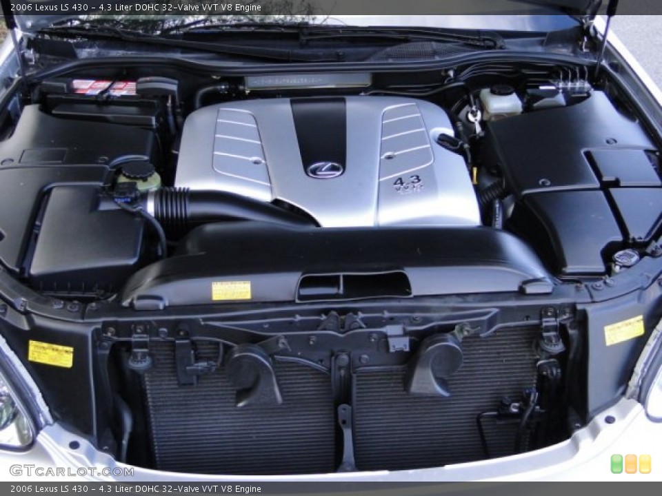 4.3 Liter DOHC 32-Valve VVT V8 2006 Lexus LS Engine