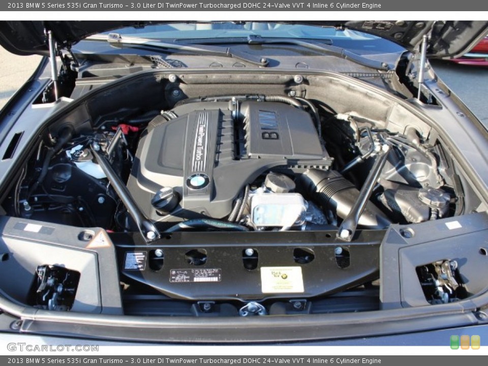 3.0 Liter DI TwinPower Turbocharged DOHC 24-Valve VVT 4 Inline 6 Cylinder 2013 BMW 5 Series Engine