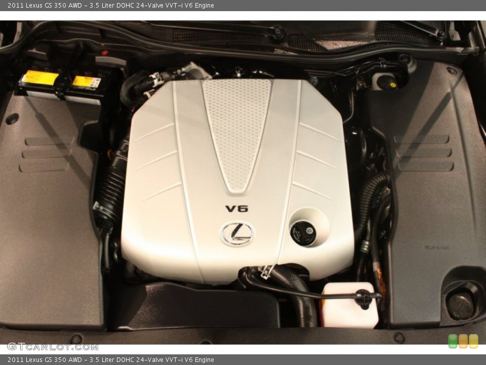 3.5 Liter DOHC 24-Valve VVT-i V6 2011 Lexus GS Engine