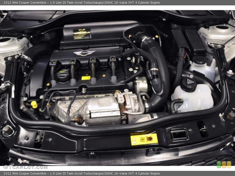 1.6 Liter DI Twin-Scroll Turbocharged DOHC 16-Valve VVT 4 Cylinder 2012 Mini Cooper Engine