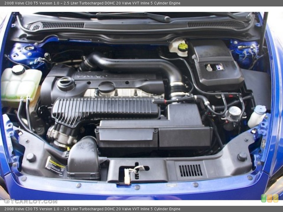 2.5 Liter Turbocharged DOHC 20 Valve VVT Inline 5 Cylinder Engine for the 2008 Volvo C30 #77295253