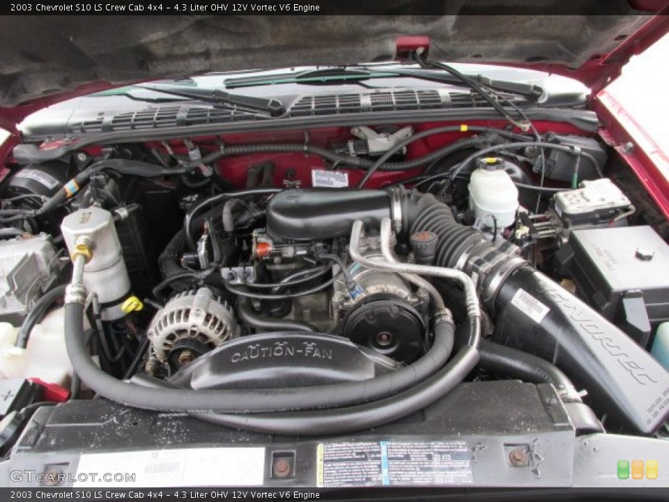 4.3 Liter OHV 12V Vortec V6 Engine for the 2003 Chevrolet S10 #77298308