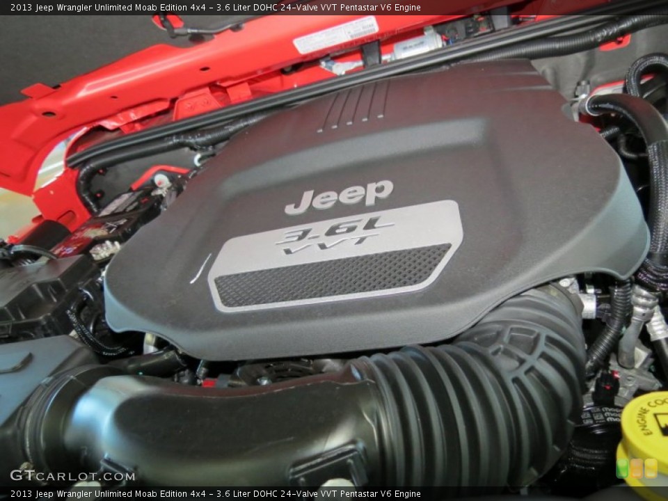 3.6 Liter DOHC 24-Valve VVT Pentastar V6 Engine for the 2013 Jeep Wrangler Unlimited #77310759