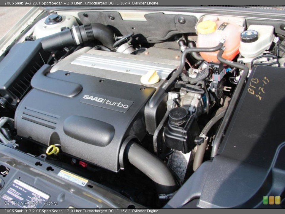 2.0 Liter Turbocharged DOHC 16V 4 Cylinder Engine for the 2006 Saab 9-3 #77317341