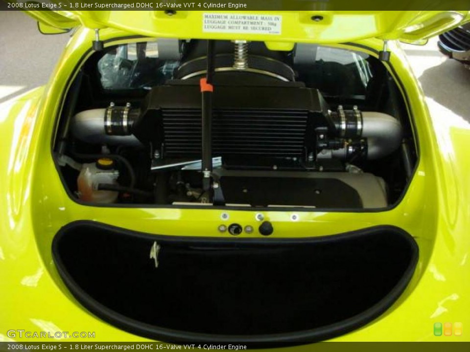 1.8 Liter Supercharged DOHC 16-Valve VVT 4 Cylinder 2008 Lotus Exige Engine