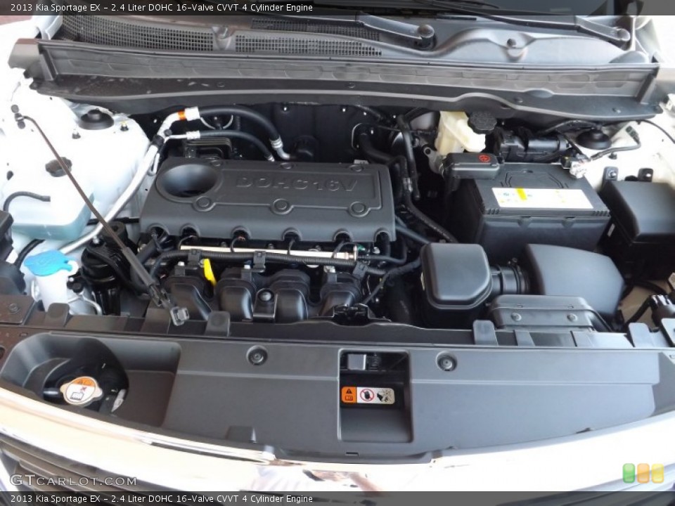 2.4 Liter DOHC 16-Valve CVVT 4 Cylinder 2013 Kia Sportage Engine