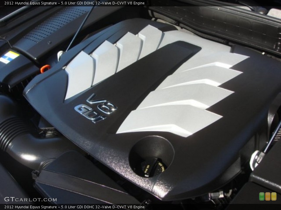 5.0 Liter GDI DOHC 32-Valve D-CVVT V8 Engine for the 2012 Hyundai Equus #77335902