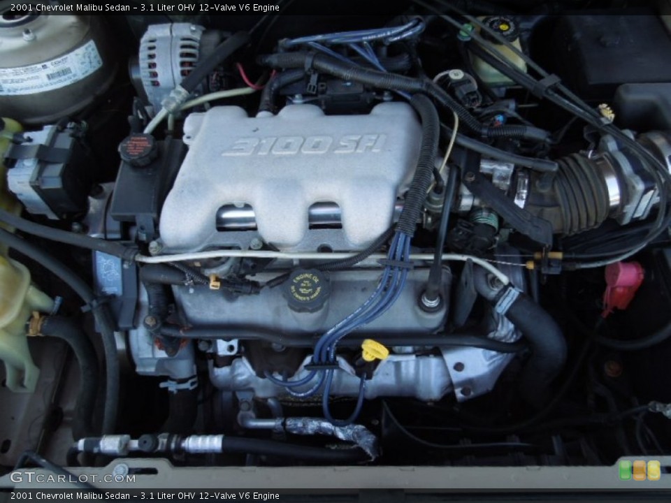 3.1 Liter OHV 12-Valve V6 Engine for the 2001 Chevrolet Malibu #77342477