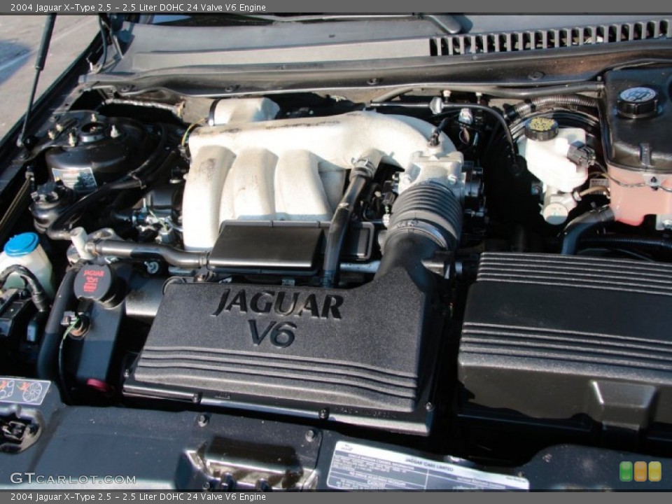 2.5 Liter DOHC 24 Valve V6 2004 Jaguar X-Type Engine