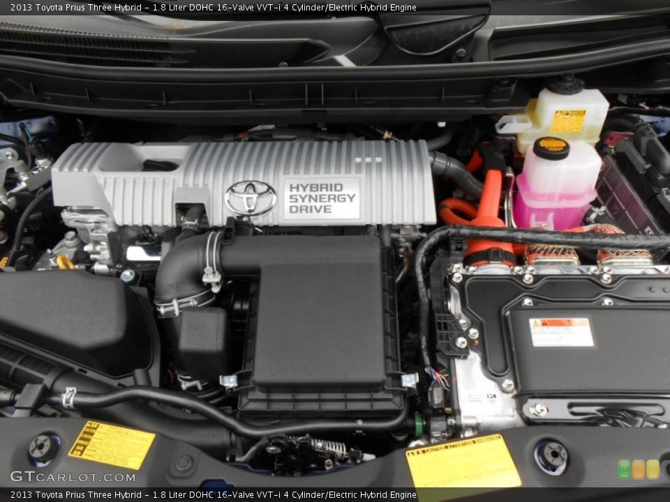 1.8 Liter DOHC 16-Valve VVT-i 4 Cylinder/Electric Hybrid Engine for the 2013 Toyota Prius #77363856