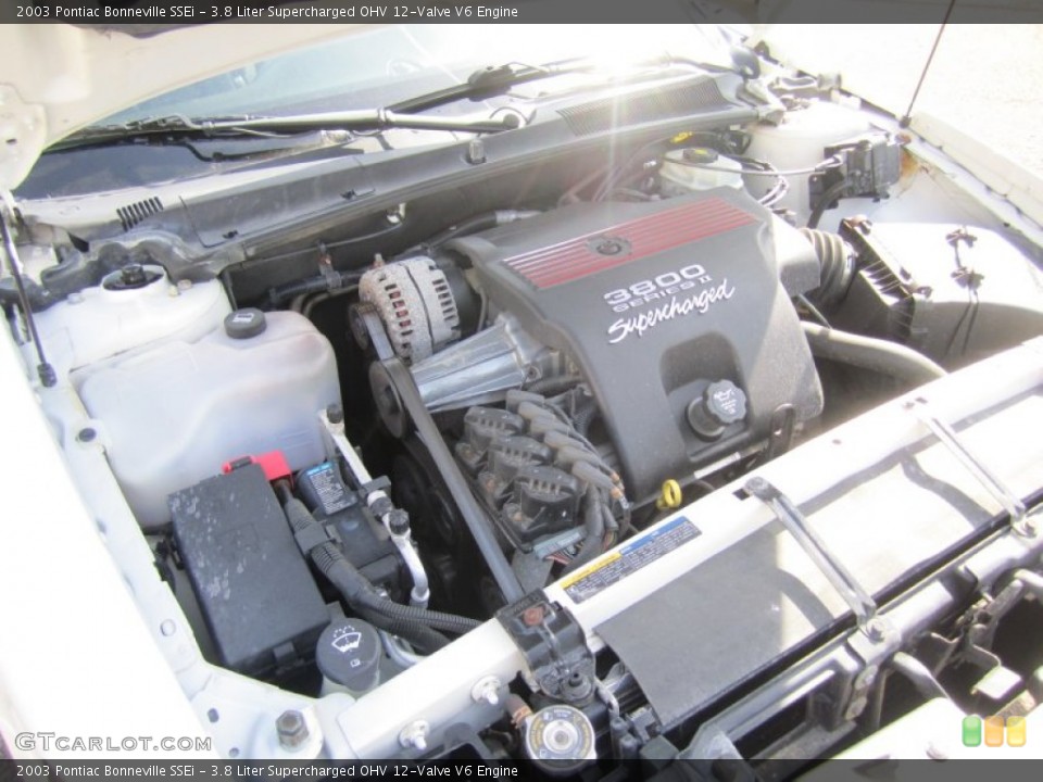 3.8 Liter Supercharged OHV 12-Valve V6 2003 Pontiac Bonneville Engine