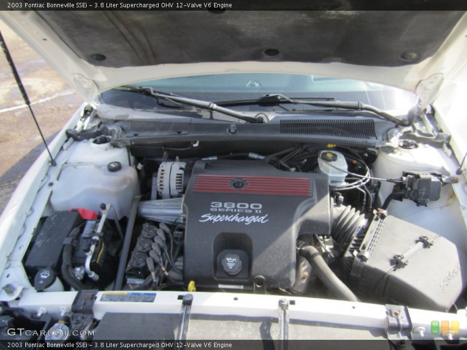 3.8 Liter Supercharged OHV 12-Valve V6 Engine for the 2003 Pontiac Bonneville #77364291