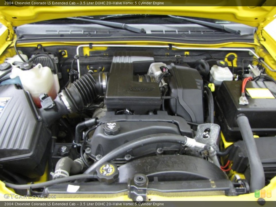 3.5 Liter DOHC 20-Valve Vortec 5 Cylinder Engine for the 2004 Chevrolet Colorado #77372304