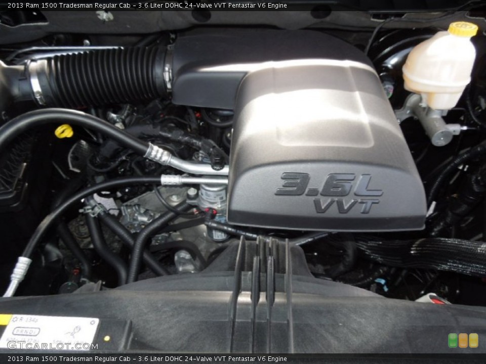 3.6 Liter DOHC 24-Valve VVT Pentastar V6 Engine for the 2013 Ram 1500 #77384079