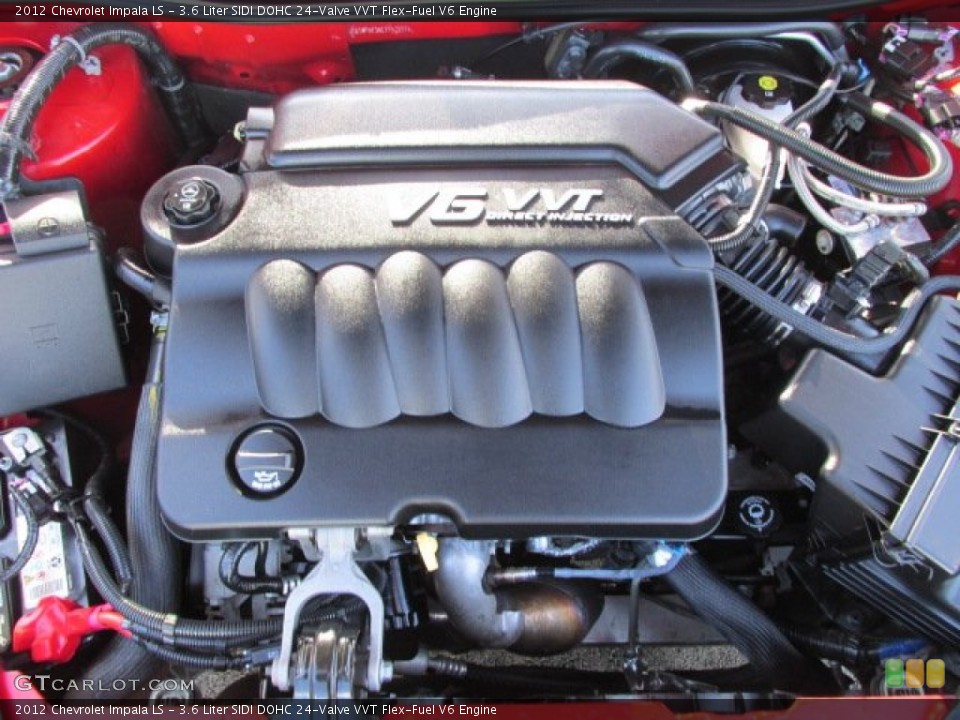 3.6 Liter SIDI DOHC 24-Valve VVT Flex-Fuel V6 Engine for the 2012 Chevrolet Impala #77388267